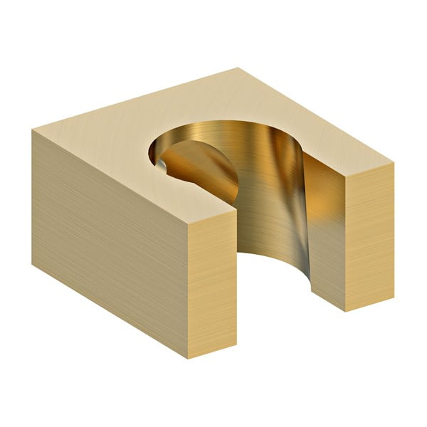 Mosadzný držiak na sprchovú hlavicu v zlatej farbe – Sapho