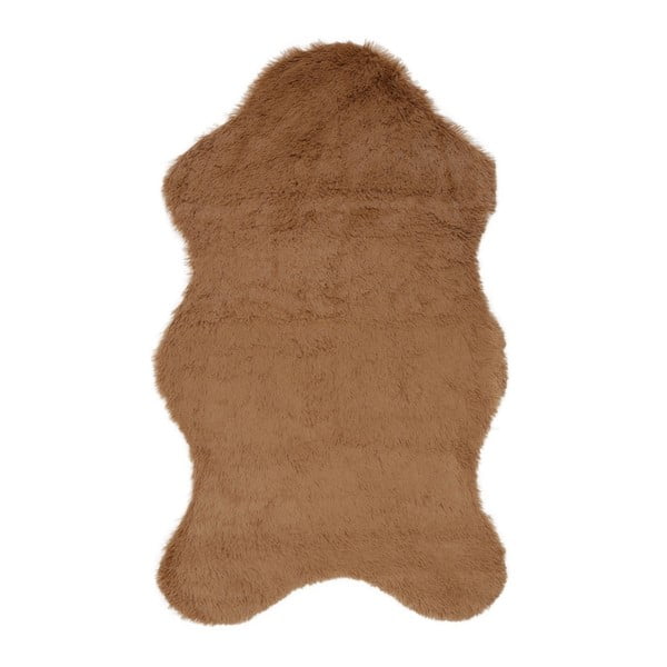 Hnedý koberec z umelej kožušiny Tavsantuyu Brown, 100 × 160 cm