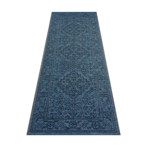 Tmavomodrý vonkajší koberec NORTHRUGS Tyros, 70 x 200 cm-image-2