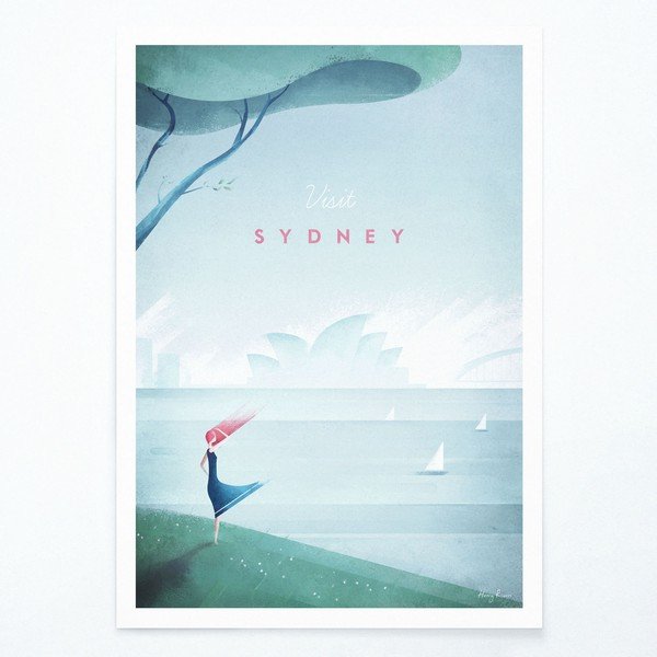 Plagát Travelposter Sydney, A2