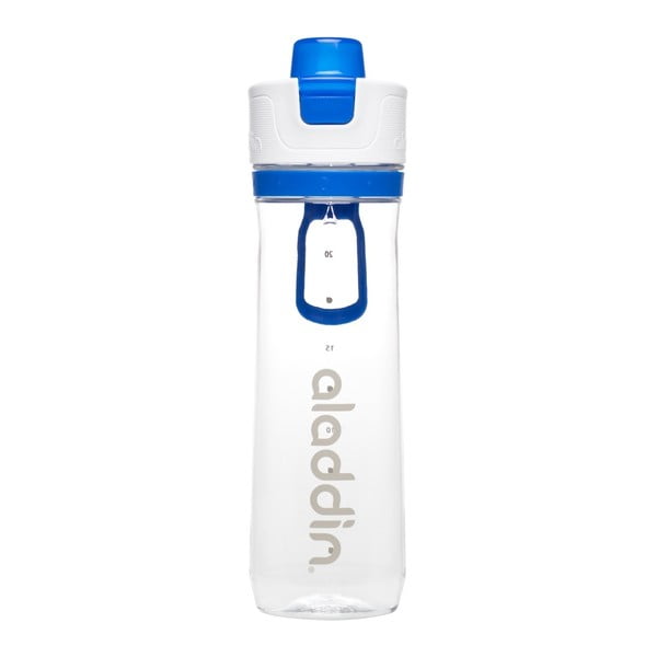 Športová fľaša na vodu s modrým počítadlom Aladdin, 800 ml