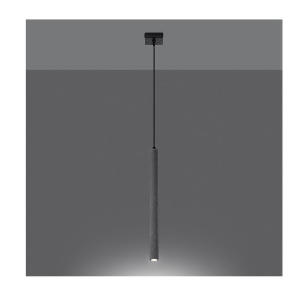 Sivé betónové závesné svietidlo Fideus – Sollux-image-2