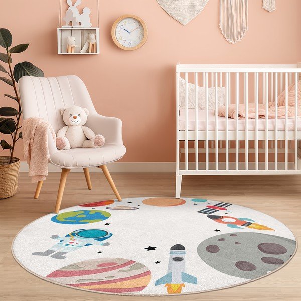 Prateľný detský hrací koberec ø150 cm Space Trip – Mila Home-image-4