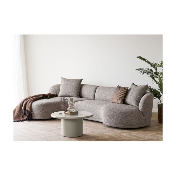 Krémový okrúhly konferenčný stolík ø 80 cm Nagano – House Nordic-image-3