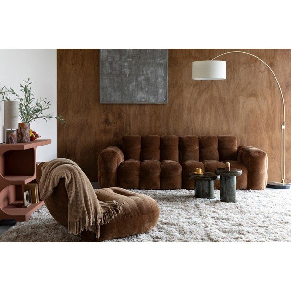 Hnedá zamatová pohovka 264 cm Hackman – Dutchbone-image-4