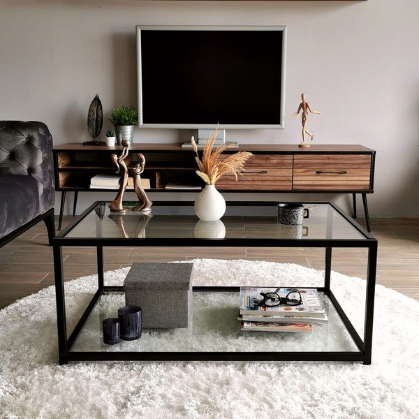 Čierny konferenčný stolík 60x90 cm Astro - Neostill-image-1