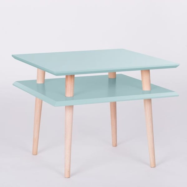 Konferenčný stolík UFO Square Light Turquoise, 55 cm (šírka) a 45 cm (výška)