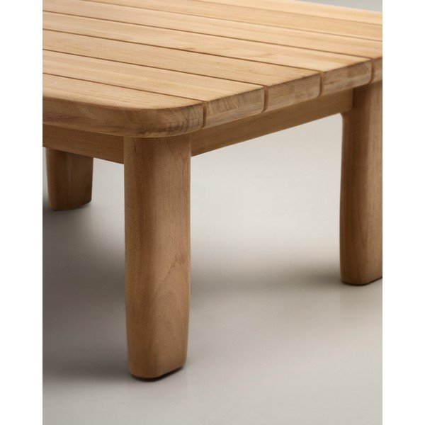 Záhradný odkladací stolík z tíkového dreva 70x70 cm Tirant – Kave Home-image-4