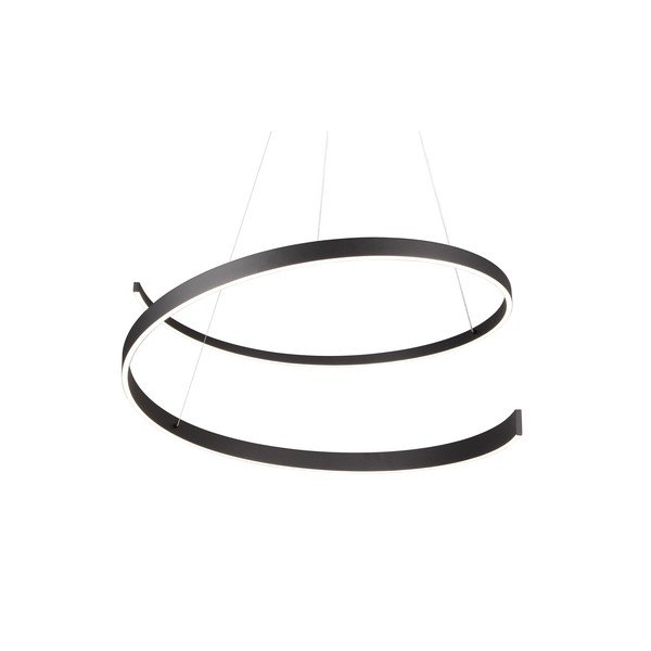 Čierne LED závesné svietidlo s hlasovým ovládaním/s ovládaním pomocou mobilnej aplikácie s kovovým tienidlom ø 75 cm Cinardi – CINQUE-image-4