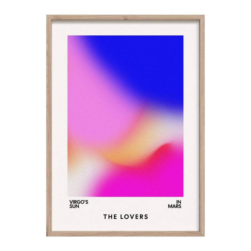 E-shop Tlačený obraz s rámom 50x70 cm Love Flow – Styler