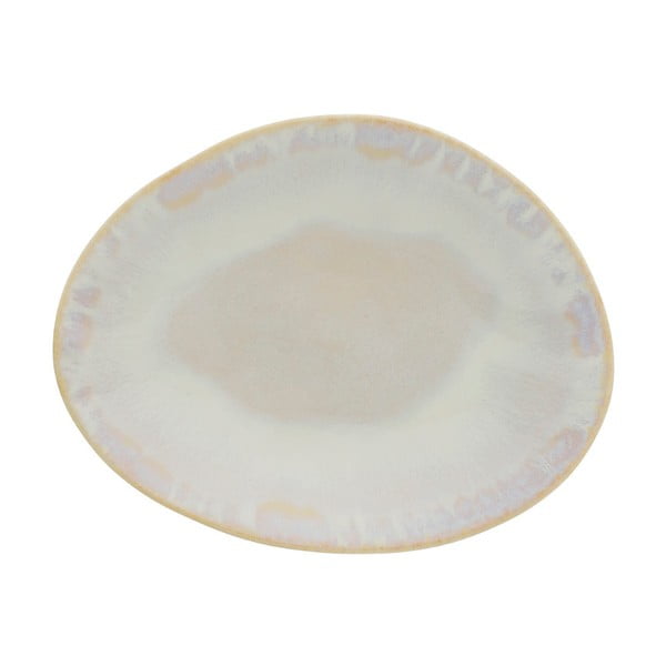 Biely kameninový dezertný tanier Costa Nova Brisa