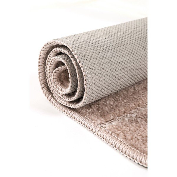 Hnedé kúpeľňové predložky v súprave 2 ks 50x80 cm Yeni Cizgli – Foutastic-image-4