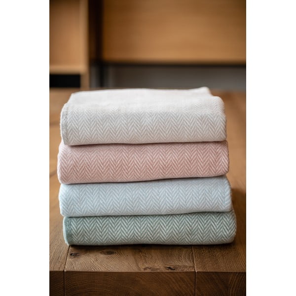 Ružový pléd s podielom bavlny Euromant Skyline, 140 x 180 cm-image-4