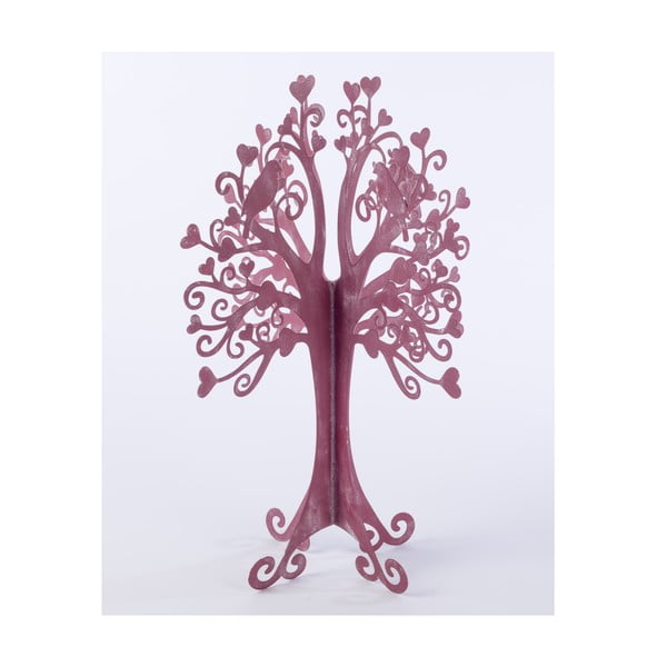 Dekoratívny kovový strom Tree 42 cm, růžový