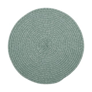 Zelené prestieranie s prímesou bavlny Tiseco Home Studio, ø 38 cm