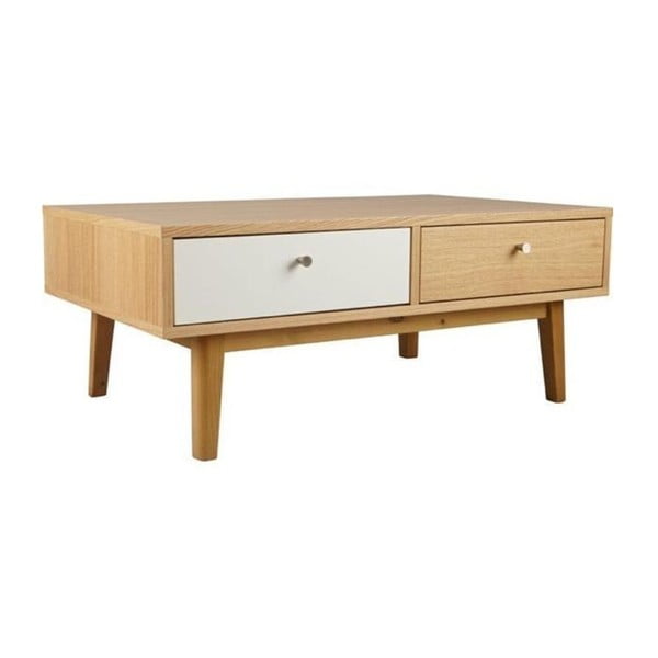 Konferenčný stolík v dubovom dekore so 4 zásuvkami Jitona Merrik-image-2