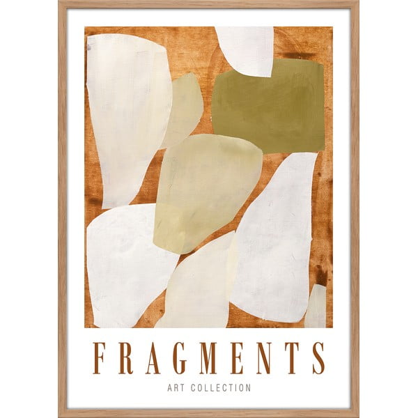 Plagát v ráme 52x72 cm Fragments – Malerifabrikken