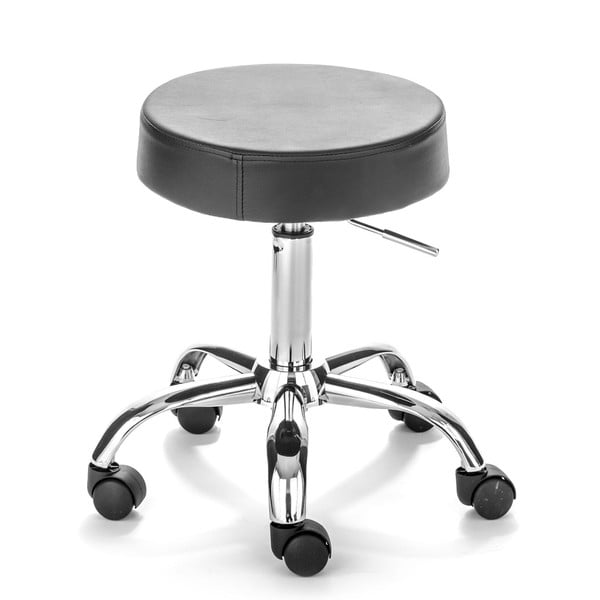 Čierna stolička na koliečkach Tomasucci Tizio