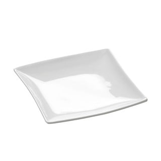 Biely porcelánový dezertný tanier Maxwell & Williams East Meets West, 13 x 13 cm
