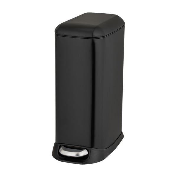 Matne čierny pedálový oceľový odpadkový kôš 12 l Design – Wenko