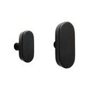 Čierne nástenné háčiky v súprave 2 ks z bukového dreva Arely – Kave Home