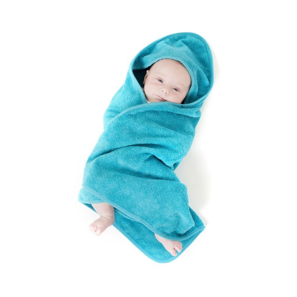 Modrá bavlnená detská osuška 75x75 cm - Tiseco Home Studio-image-1