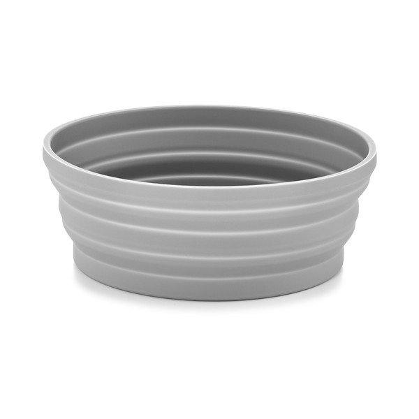 Silikónová skladacia cestovná miska pre psa ø 15,5 cm Piega Slate – MiaCara