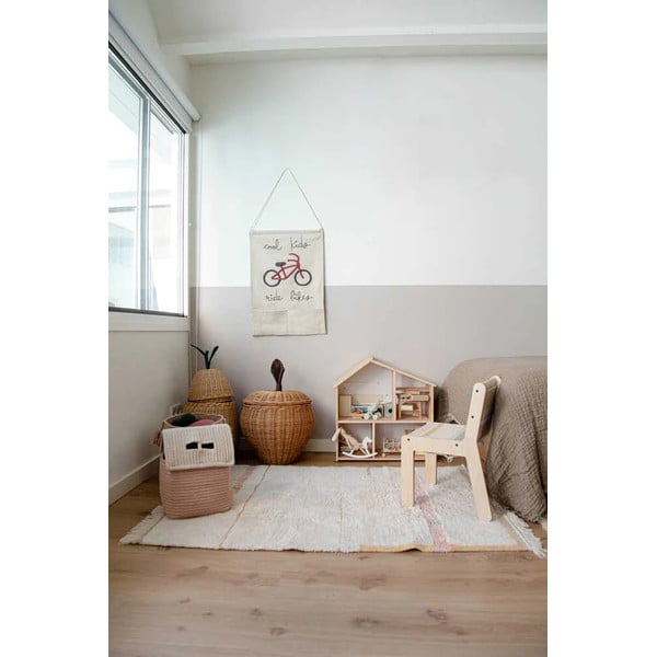 Ružovo-krémový prateľný ručne tkaný bavlnený koberec 140x200 cm Lanes Vintage Nude – Lorena Canals-image-4