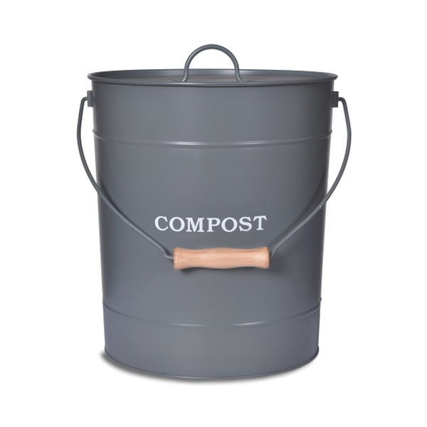 Sivý kompostér Garden Trading Compost Bucket, 10 l