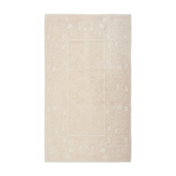 Krémový bavlnený koberec Floorist Qwara, 60 x 90 cm