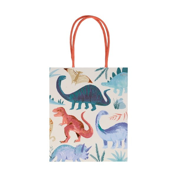 Darčekové tašky v súprave 8 ks 13x8 cm Dinosaur Kingdom – Meri Meri