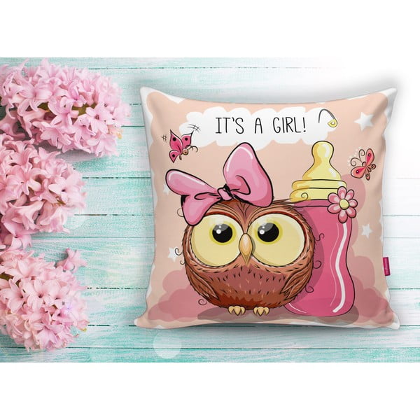 Detská obliečka na vankúš 43x43 cm Girl Owl – Mila Home-image-2