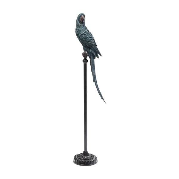 Dekoratívna socha papagája v modro-zelenej farbe Kare Design