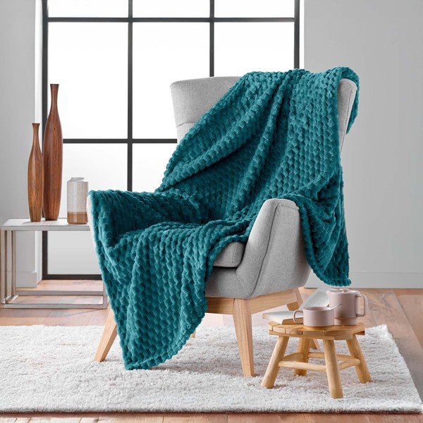 Modrá deka z mikroflanelu 125x150 cm Mini Frosty – douceur d'intérieur-image-2