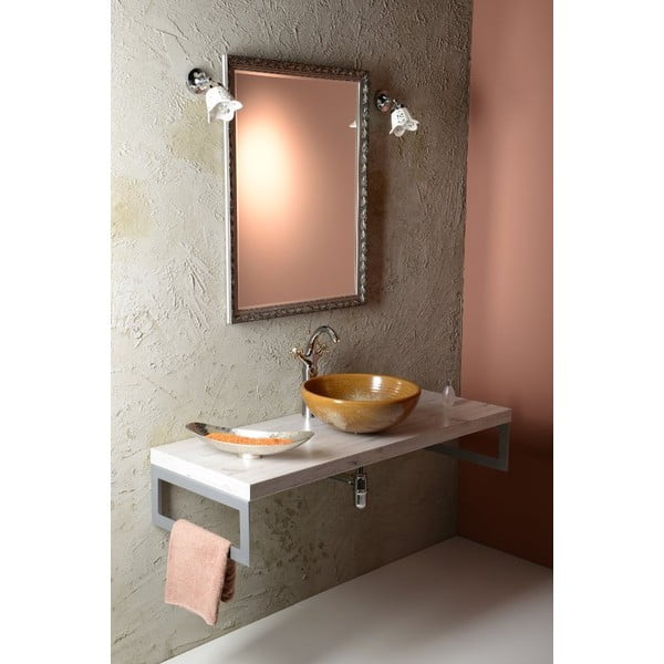 Stojanková umývadlová batéria v lesklej strieborno-zlatej farbe Antea - Sapho-image-3