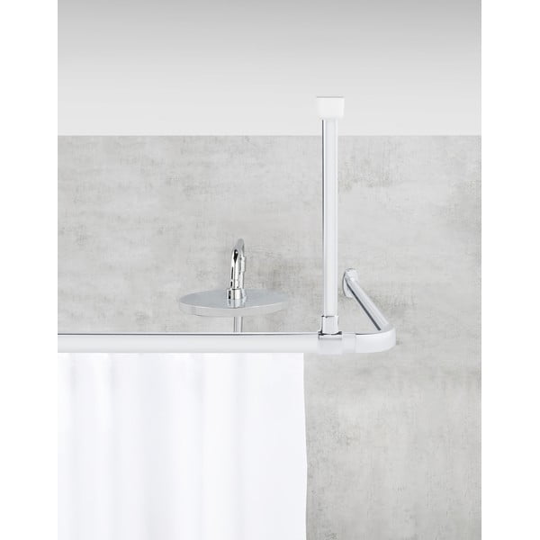 Držiak na strop pre sprchový záves v lesklo striebornej farbe Era – Wenko-image-1