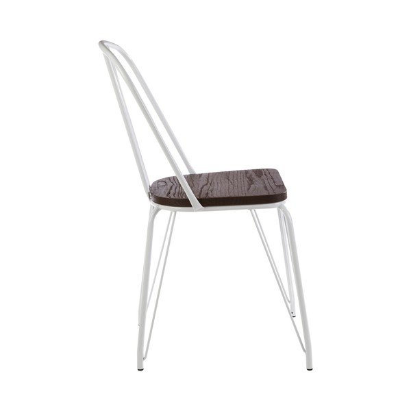 Biela/v prírodnej farbe jedálenská stolička z brestového dreva District – Premier Housewares-image-4