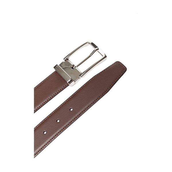 Hnedý kožený pánsky opasok Ferruccio Laconi Erik, dĺžka 95 cm-image-1