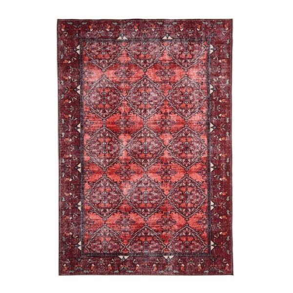 Červený koberec Floorita Bosforo, 80 x 150 cm