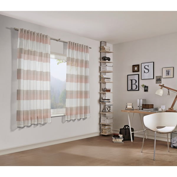 Ružová záclona 175x140 cm Etamine - Gardinia-image-2