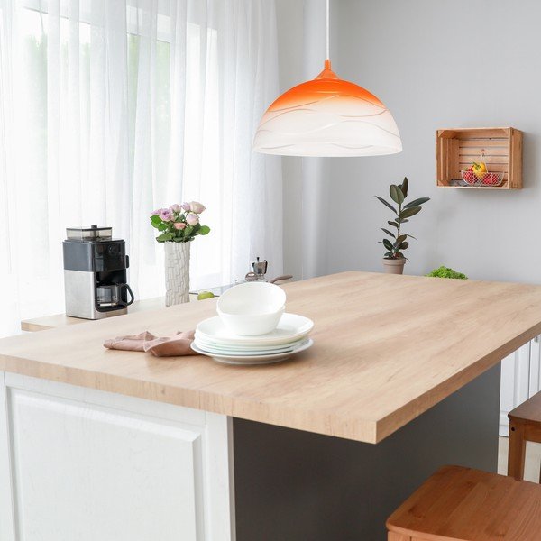 Oranžové závesné svietidlo ø 30 cm Sfera – LAMKUR-image-3