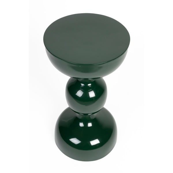 Kovový okrúhly odkladací stolík ø 31 cm Lars – White Label-image-2