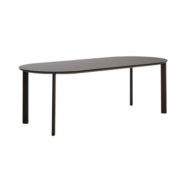 Záhradný jedálenský stôl so sklenenou doskou 100x230 cm Erice – Kave Home