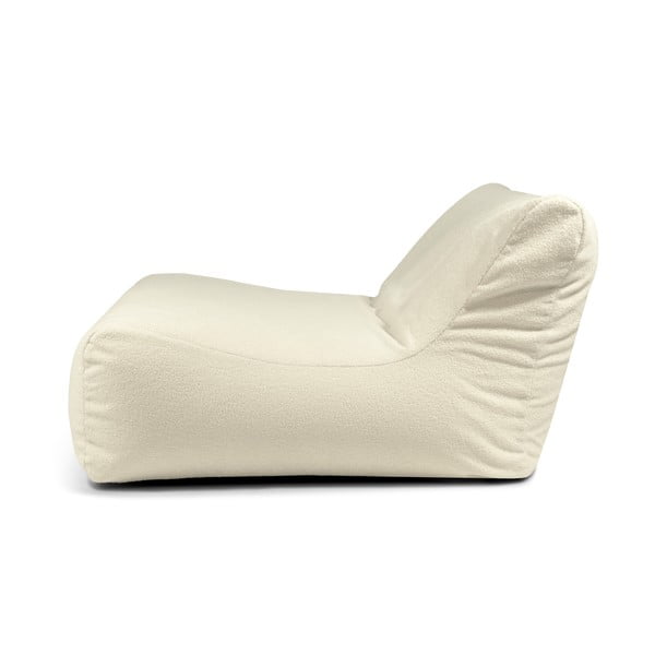 Krémový sedací vak z textílie buklé Sofa Lounge – SLOWDOWN-image-3