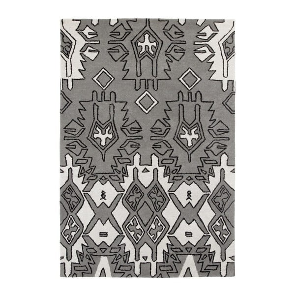 Sivo-strieborný ručne tkaný koberec Think Rugs Spectrum, 120 x 170 cm