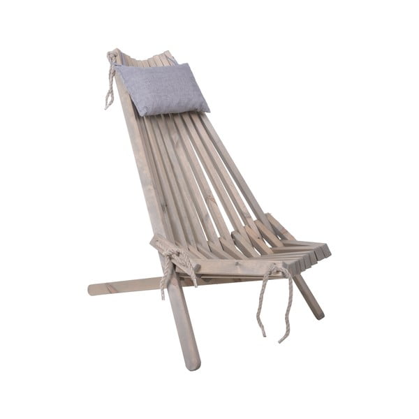 Sivé drevené záhradné kreslo Falun - Garden Pleasure