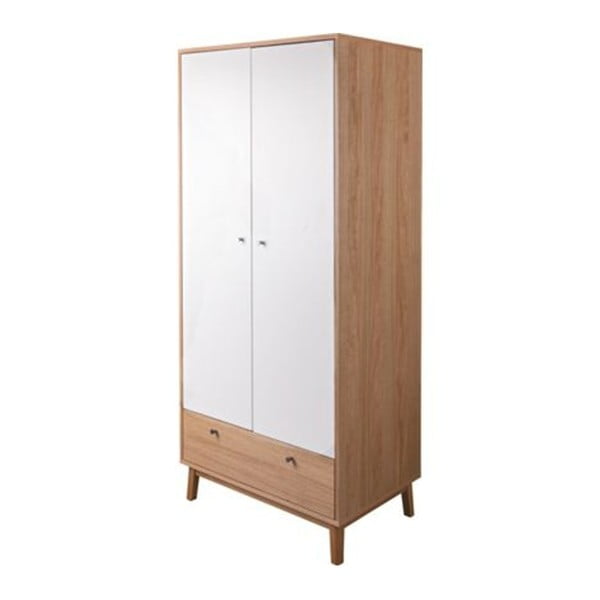 Dvojdverová šatníková skriňa v dubovom dekore so zásuvkou Jitona Merrik-image-1