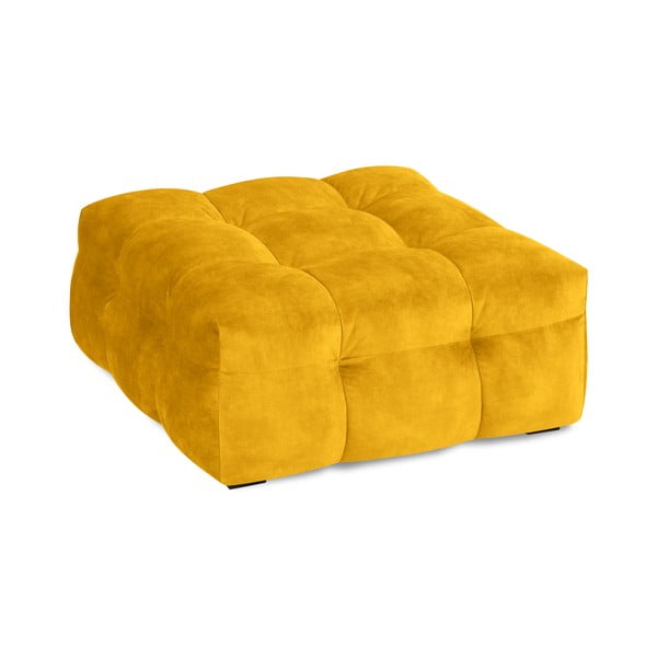 Žltý zamatový puf Windsor & Co Sofas Vesta-image-4