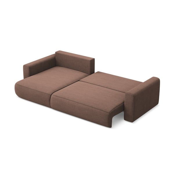 Ružová rozkladacia/s úložným priestorom rohová pohovka (ľavý roh/s leňoškou) Kapua – Makamii-image-4