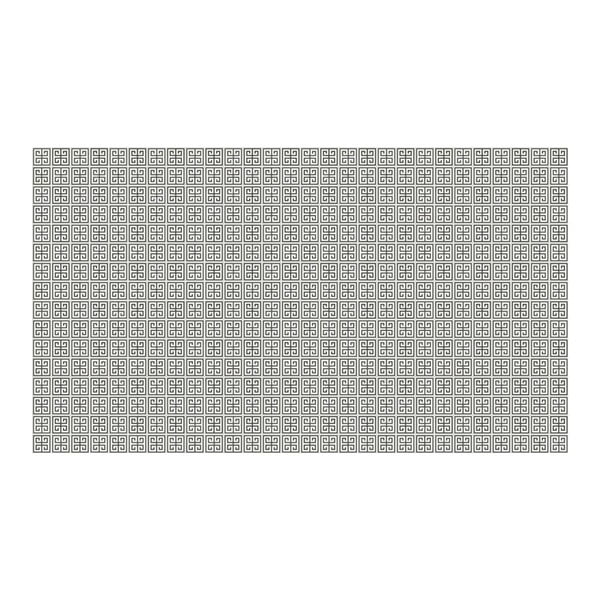 Vinylový koberec Ghazal Silver, 52x280 cm